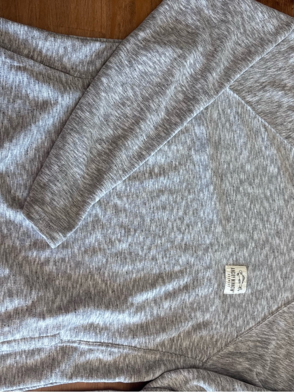 Women's Lightweight Gray Marled Sweatshirt - Casual Crew